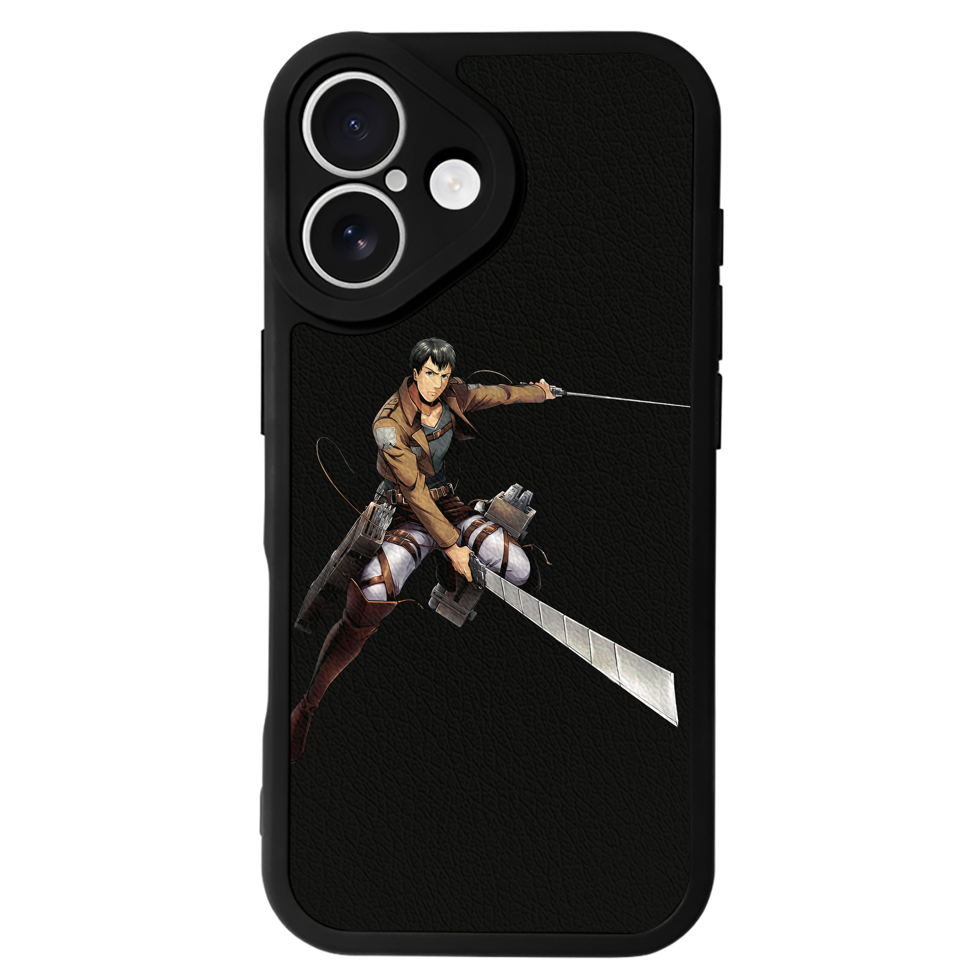 （画像用） 進撃の巨人 ベルトルト・フーバー Attack on Titan Bertholdt Hoover 【iPhone 16シリーズ対応】シリコンスマホケース（レザー調） 材質：シリコン